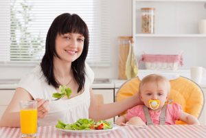 رژیم غذایی مادران و سبزیجات