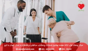 پرستار سالمند ویلچری