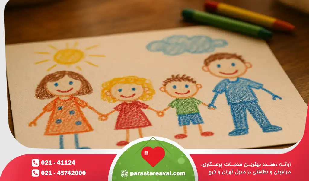 خانواده در نقاشی کودک