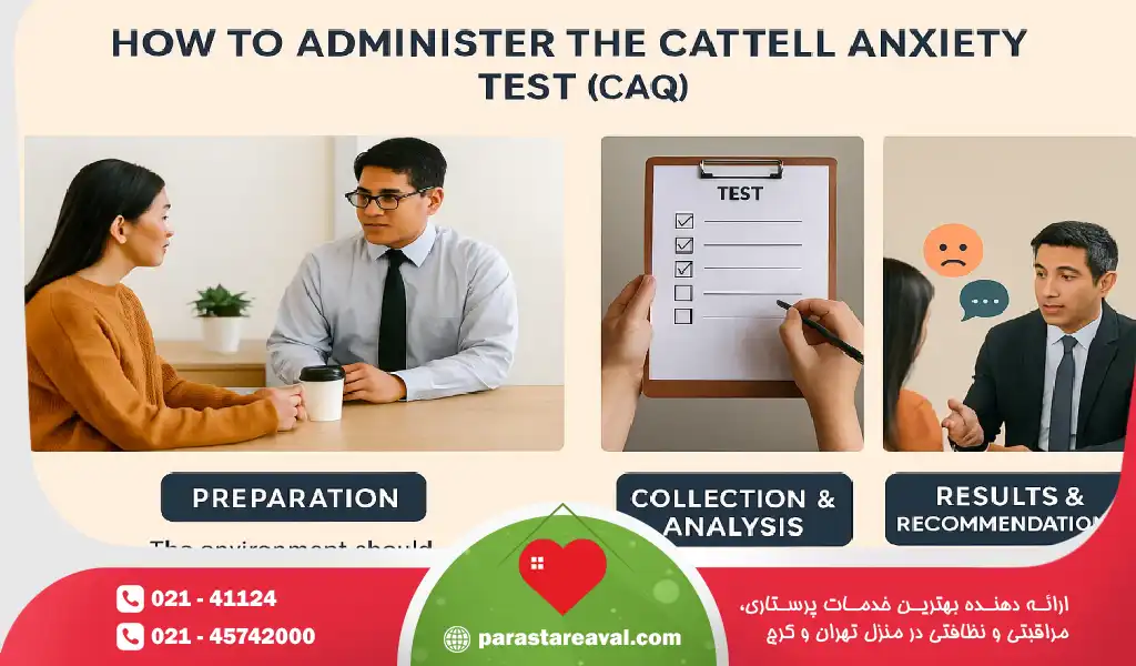 نحوه اجرای تست اضطراب کتل (CAQ)