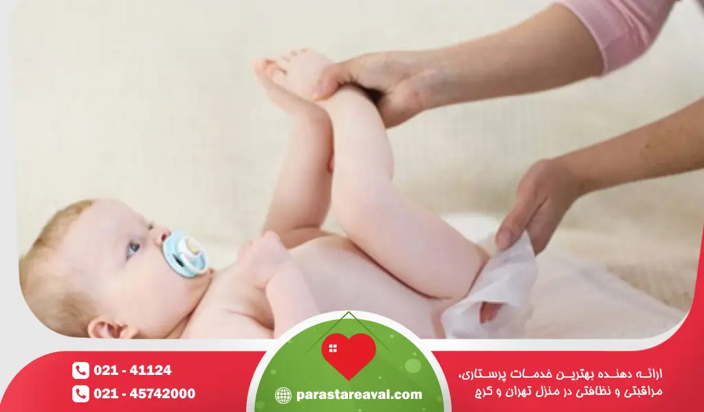 حرکت پا و درمان فوری یبوست نوزاد