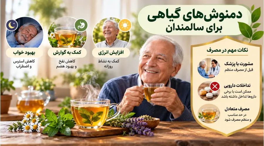 بهترین دمنوش برای سالمندان